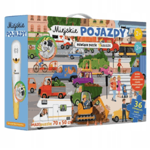 Kakadu Miejskie pojazdy z puzzlami mówiącymi