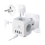 3 gniazdka EU 3x USB + USB-C C 7w1 Alogy